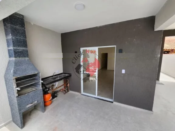 Imagem Casa Térrea Nova sem uso , Prox a praia ,3 dorms c suite , quintal e churrasq , piscina , 2 vagas bairro Gaivota, Itanhaem