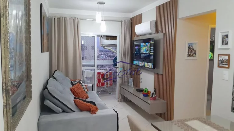 Imagem Apartamento com 2 dormitórios à venda, 60 m² por R$ 490.000 - Tupi - Praia Grande/SP