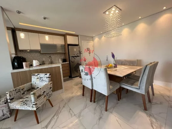 Imagem Lindo e aconchegante apartamento à venda localizado na Vila Apiai, Santo André, com 2 dormitórios, sendo 1 suíte, 3º dormitório reversível, 2 vagas, 75m².