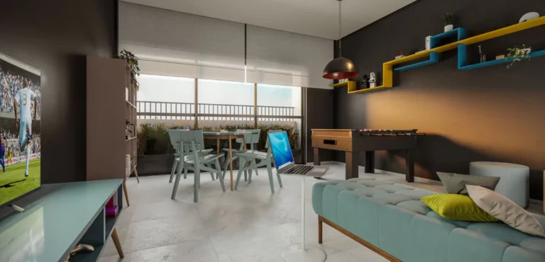 Imagem Apartamento de 2 quartos e 2 suítes na Vila Osasco, Osasco-SP Condomínio Aquarela Home 54,90 m² e 1 vaga de garagem.