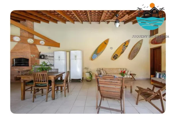 Imagem Casas para Aluguel de Temporada em Juquehy, 100 metros da praia, piscina, churrasqueira, 4 suíes, Max 12 pessoas | Juquehy Imobiliária