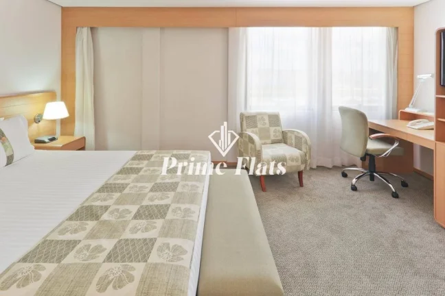 Imagem Flat disponível para venda no Holiday Inn Anhembi, com 26m², 1 dormitório e 1 vaga