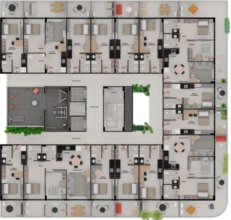 Imagem Flat à venda, 54 m² por R$ 756.644,89 - Bessa - João Pessoa/PB