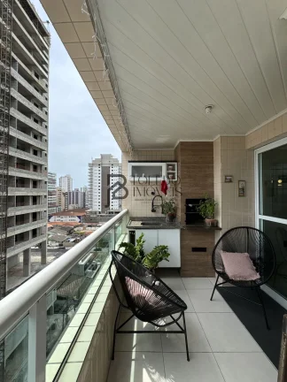 Imagem Apartamento 3 Dormitórios sendo 1 suíte no bairro Guilhermina - Praia Grande