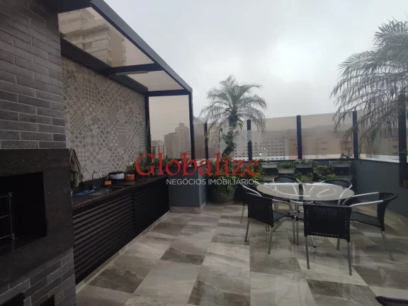 Imagem Cobertura Duplex com Piscina e Churrasqueira à venda com 3 dormitórios e 2 vagas no bairro do Gonzaga em santos por R$ 2.200.000,00