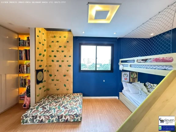 Imagem APARTAMENTO ALTO PADRÃO COM VISTA MAR EM PATAMARES  155M², 3 VAGAS, FINAMENTE DECORADO
