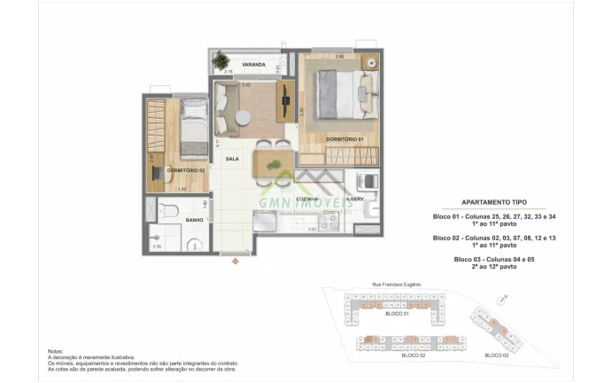 Imagem Apartamentos de 1 ou 2 quartos Residencial Cartola, São Cristóvão