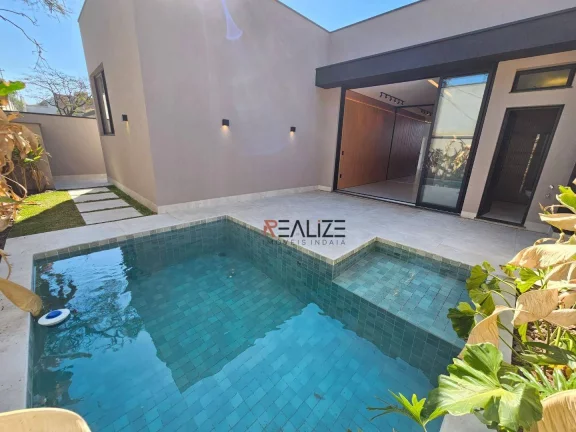 Imagem Casa moderna com 3 suítes à venda, 212 m² por R$ 2.400.000 - Condomínio Alto Padrão - Indaiatuba/SP