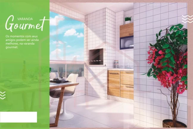 Imagem Apartamento na Planta para Venda em Praia Grande, Vila Tupi, 2 dormitórios, 1 suíte, 1 banheiro, 1 vaga