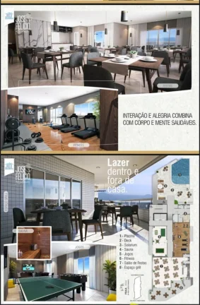 Imagem Apartamento à venda em Praia Grande-SP, Bairro Mirim: 2 quartos, 1 suíte, 2 salas, 2 banheiros, 79m² de área!