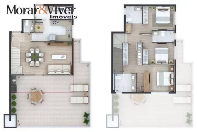 Imagem Apartamento para Venda em Curitiba, Juvevê, 3 dormitórios, 1 suíte, 2 banheiros, 2 vagas