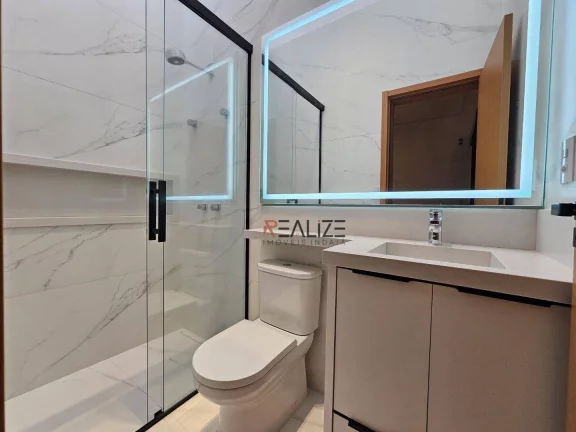 Imagem Casa moderna com mobília e 3 suítes à venda, 200 m² por R$ 2.290.000 - Condomínio Com Localização Privilegiada - Indaiatuba/SP