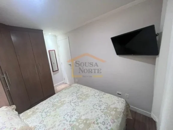 Imagem Apartamento 50m², 2 dormitórios, sendo o de casal com armários planejados, sala 2 ambientes, saca...