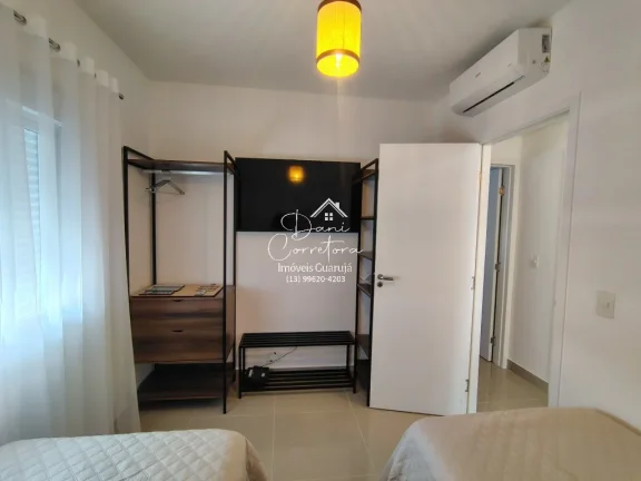 Imagem Apartamento novo com lazer em Guarujá-SP, Pitangueiras: 2 quartos, 1 suíte, 2 salas, 2 banheiros, 1 vaga, 80m². Venha conferir!