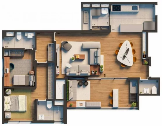 Imagem Apartamento em Vila Clementino São Paulo SP, apartamento 3 quartos Vila Clementino Zona Sul, apartamento 3 dormitórios com suíte, apartment in Braz