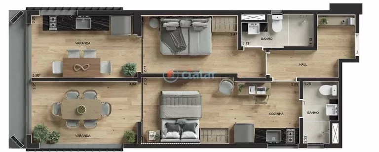 Imagem Garden à venda 1 Quarto 174.28M Ipanema Rio de Janeiro - RJ | Alma Ipanema - Residencial