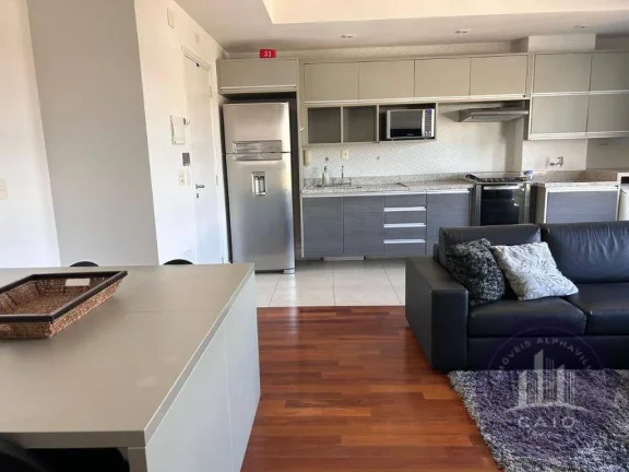 Imagem Apartamento mobiliado 62m com 1 dormitório à venda R$ 615.000 - Alphaville