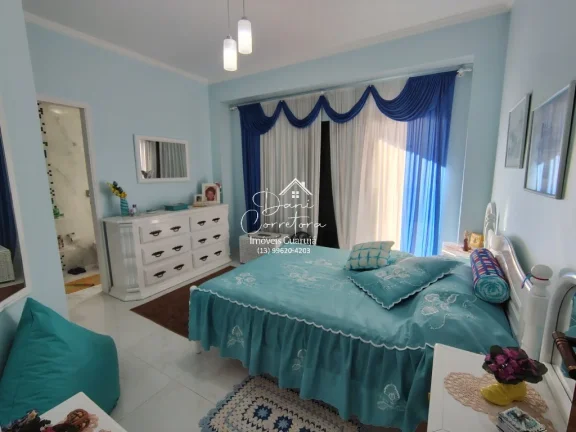 Imagem Apartamento com vista para o mar e lazer na Enseada, Guarujá-SP: 3 quartos, 1 suíte, 2 salas, 2 banheiros, 1 vaga, 106m². Venha conferir!