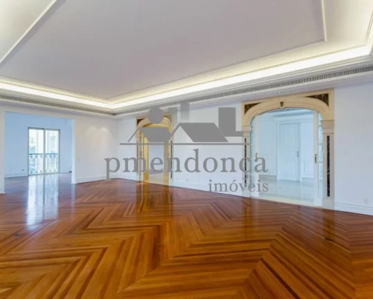 Imagem Edifício neoclássico no Pacaembu com 3 suítes e 6 vagas de garagem, 711m².
