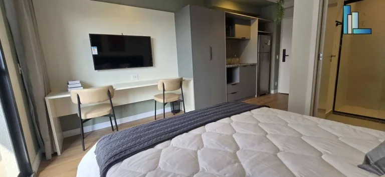 Imagem Studio pronto para morar de 26m2 perto do metrô Alto da Boa Vista - ótimo para morar e investir