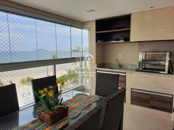 Imagem Apartamento frente para o mar com varanda gourmet e lazer, Pitangueiras, Ed Maison La Plage
