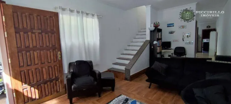 Imagem Sobrado com 3 dormitórios à venda, 118 m² por R$ 680.000,00 - Canto do Forte - Praia Grande/SP
