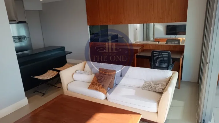 Imagem Apartamento de Alto Padrão para Locação no Brooklin Paulista, São Paulo-SP: 2 Quartos, 2 Suítes, 3 Banheiros, 2 Vagas, 85m².