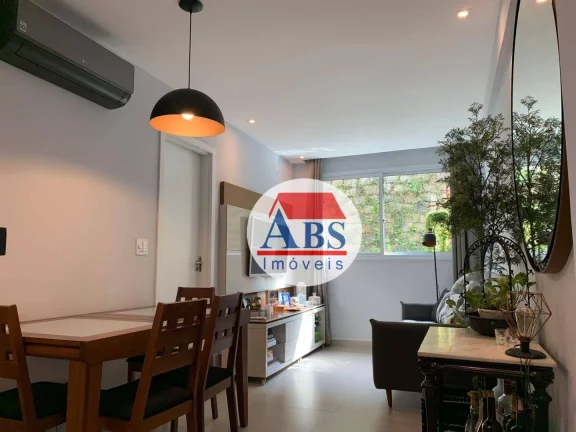 Imagem Apartamento Porteira Fechada com 1 dorm à venda, 42 m² por R$ 383.000 - Marapé - Santos/SP a três quadras da praia