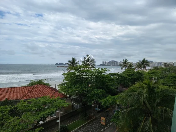 Imagem Apartamento frente mar, aceita parcelamento direto em Guarujá-SP, Pitangueiras: 3 quartos, 1 suíte, 2 salas, 2 banheiros, 2 vagas - 191m².