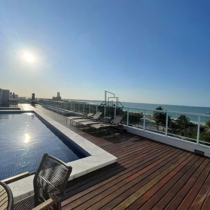 Imagem Apartamentos com varanda/sacada e área de lazer completa com vista para o mar em Cabedelo - AP0738