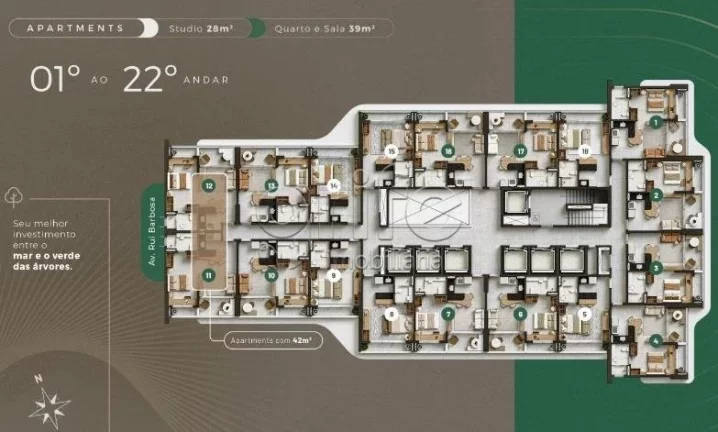 Imagem Beach Class Unique - Meireles - Fortaleza-CE. Av. Rui Barbosa, 901 - Meireles, Fortaleza - CE, 60115...