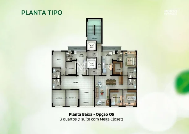 Imagem Oportunidade no PARNAMIRIM: 94,03m², 03qts, 01suite, 02vagas...