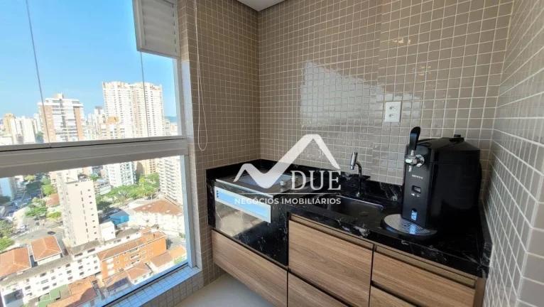 Imagem PORTEIRA FECHADA, VISTA MAR PANORAMICA, 3 SUITES, LAZER COMPLETO, VARANDA GOURMET, 2 VAGAS, BOQUEIRÃO, SANTOS/SP
