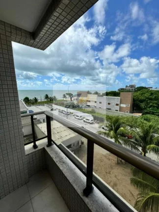 Imagem Vendo Apartamento, Mobiliado, Vista para o mar, com 65 m², 2 suítes e 1 vaga