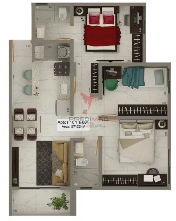 Imagem Apartamento Urban Living Tambia