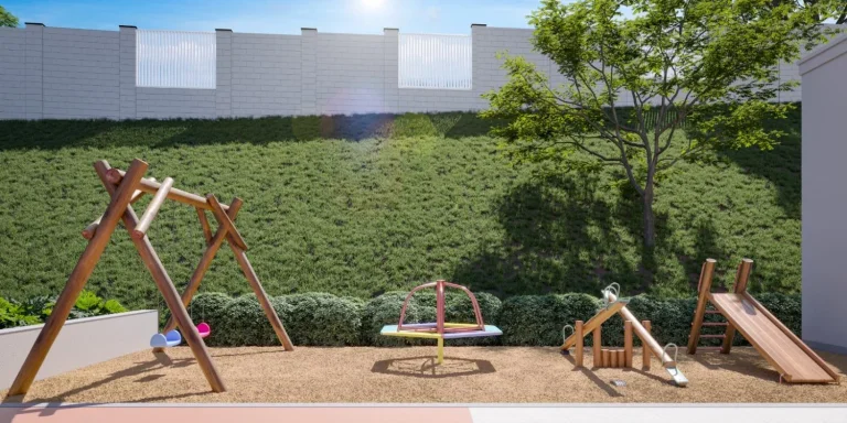 Foto do imóvel: ado Diferencial Apartamento Garden 40,75 m² + Quintal Privativo de 8,80 m² 2 Quartos Sala de Estar/Jantar Cozinha Banheiro Área de Serviço Vaga de Garagem Privativa Piso Laminado Quintal Privativo Exclusivo Lazer Completo para Toda a Família