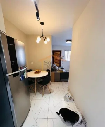 Imagem Apto 2 dormitÃ³rios, sala integrada Ã  cozinha, Ã¡rea de serviÃ§o, banheiro, 1 vaga de garagem. 40mÂ...