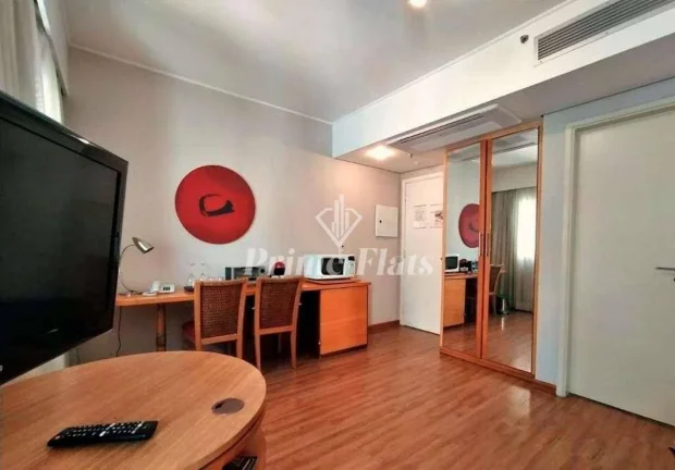 Imagem Flat disponível para venda no Hotel Slaviero Essential São Paulo Moema, com 26m², 1 dormitório e 1 vaga