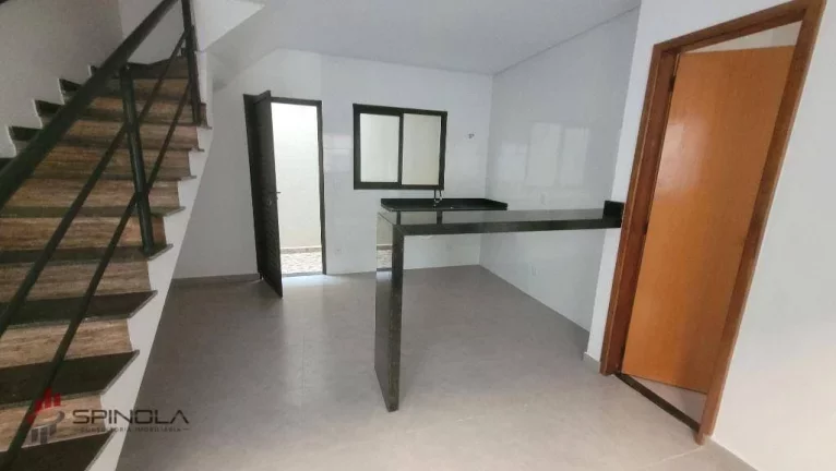 Imagem Sobrado com 2 dormitórios à venda, 59 m² por R$ 365.000,00 - Vila Caiçara - Praia Grande/SP