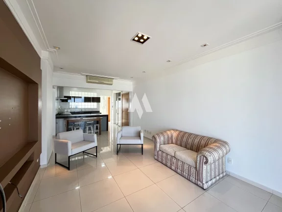 Imagem Apartamento com varanda e vista mar 3 suítes 3 vagas e lazer para alugar na Aparecida em Santos/SP