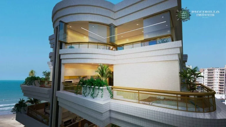 Imagem Apartamento com 3 dormitórios à venda, 129 m² por R$ 1.102.000,00 - Vila Guilhermina - Praia Grande/SP