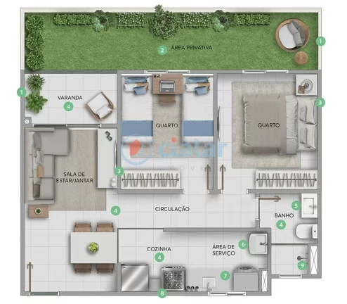 Imagem Apartamento à venda 2 Quartos 44.75M Campo Grande Rio de Janeiro - RJ | Bálsamo - Fase 3 Imagem Apartamento à venda 2 Quartos 44.75M Campo Grande Rio de Janeiro - RJ | Bálsamo - Fase 3
