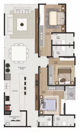 Imagem Costa Esmeralda Residence - Apartamento à venda no bairro Pioneiros - Balneário Camboriú/SC
