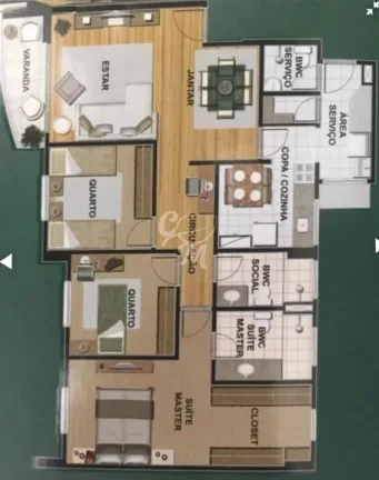 Imagem Lindo Apartamento 3 DORMITÓRIOS no Jardim Paulista I - Jundiaí/SP