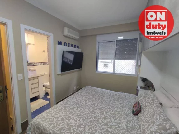 Imagem Apartamento com 3 dormitórios à venda, 117 m² por R$ 815.000,00 - Ponta da Praia - Santos/SP