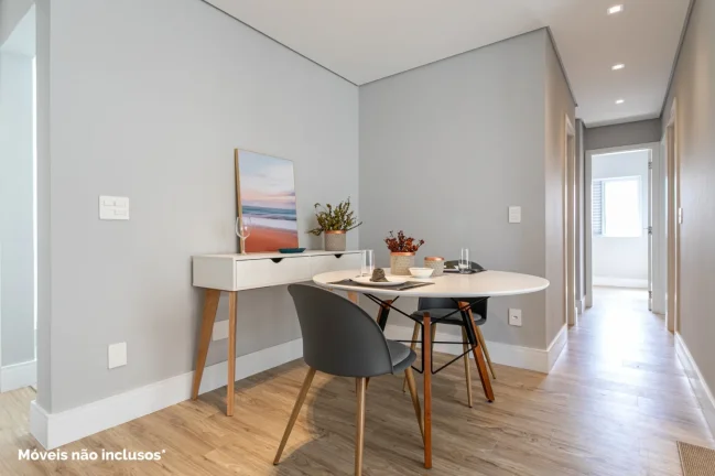 Imagem Apartamento 66M², 3Q, 1 Banheiro, 1 Vaga, Varanda, Piscina, Churrasqueira, Salão de Festas e Jogos, Brinquedoteca, Playground, Quadra, Espaço Gourmet.