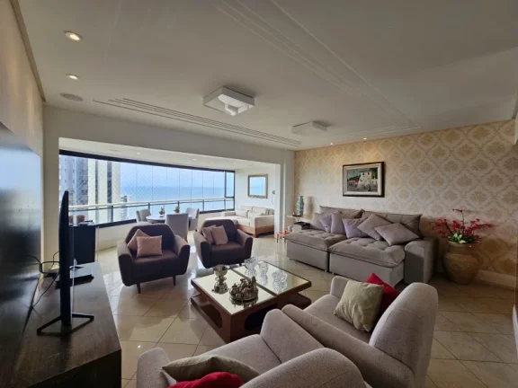 Imagem A 5ª Avenida Imóveis selecionou essa unidade no Mansão Professor João Falcão, no melhor de Ondina: 4 suítes com 192m² alto, vista mar, 03 vagas