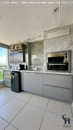 Imagem ALTAVISTA PATAMARES: 3 SUÍTES, VARANDÃO GOURMET DE 32M² E VISTA MAR COM 3 VAGAS 