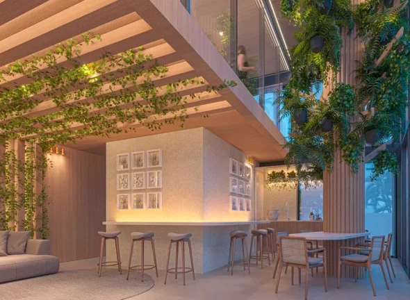 Imagem Apartamento térreo com área privativa em L a 120m da praia de Camboinha - AP1370