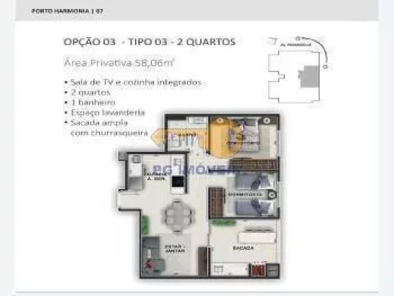 Imagem CONDOMÍNIO RESIDENCIAL PORTO HARMONIA NO BALNEÁRIO GAIVOTAS